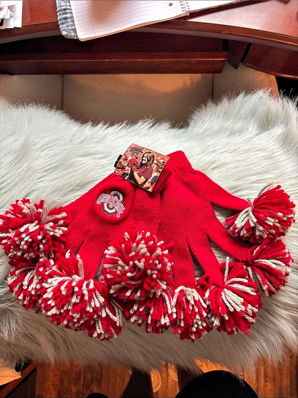 WinCraft Ohio State Buckeyes Spirit Fingerz Pom Gloves